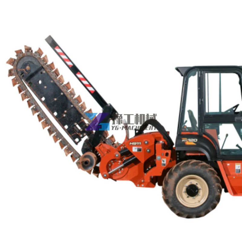 New Design Best Price Hot Sale Chain Type and Disc Type Tractor Trencher Multifunctional Trencher for Rock and Asphalt Pavement