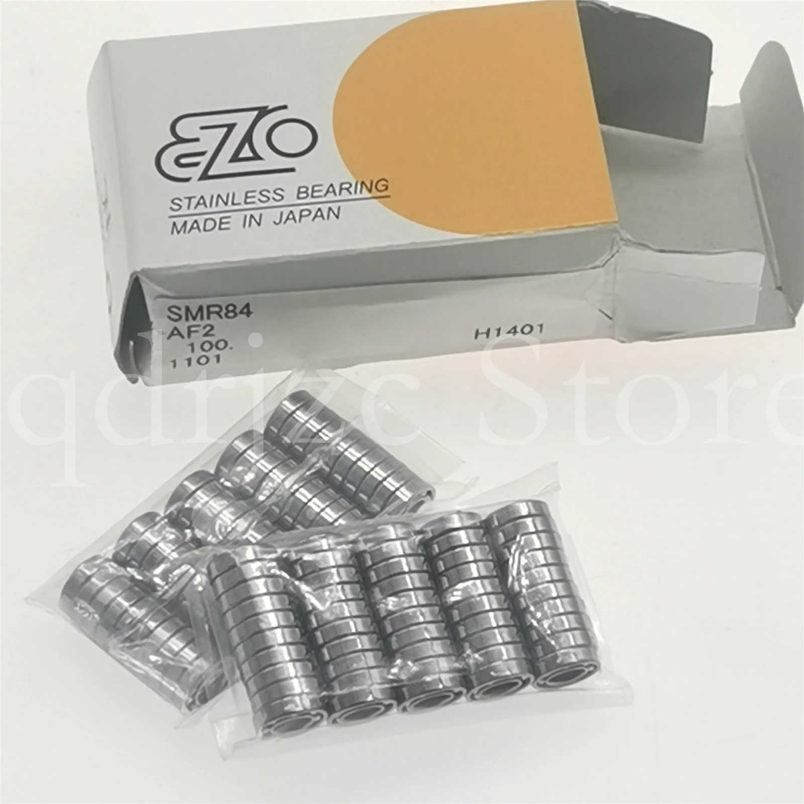 (10 pcs)  EZO stainless steel miniature bearing SMR84 = MR84H DDL-840 4mm X 8mm X 2mm