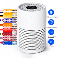 AROEVE Air Purifier 170 m³/h for Bedroom,Living Room Activated Carbon Filter Automatic Clean Timer to Pollen, Odor and Pet Hair