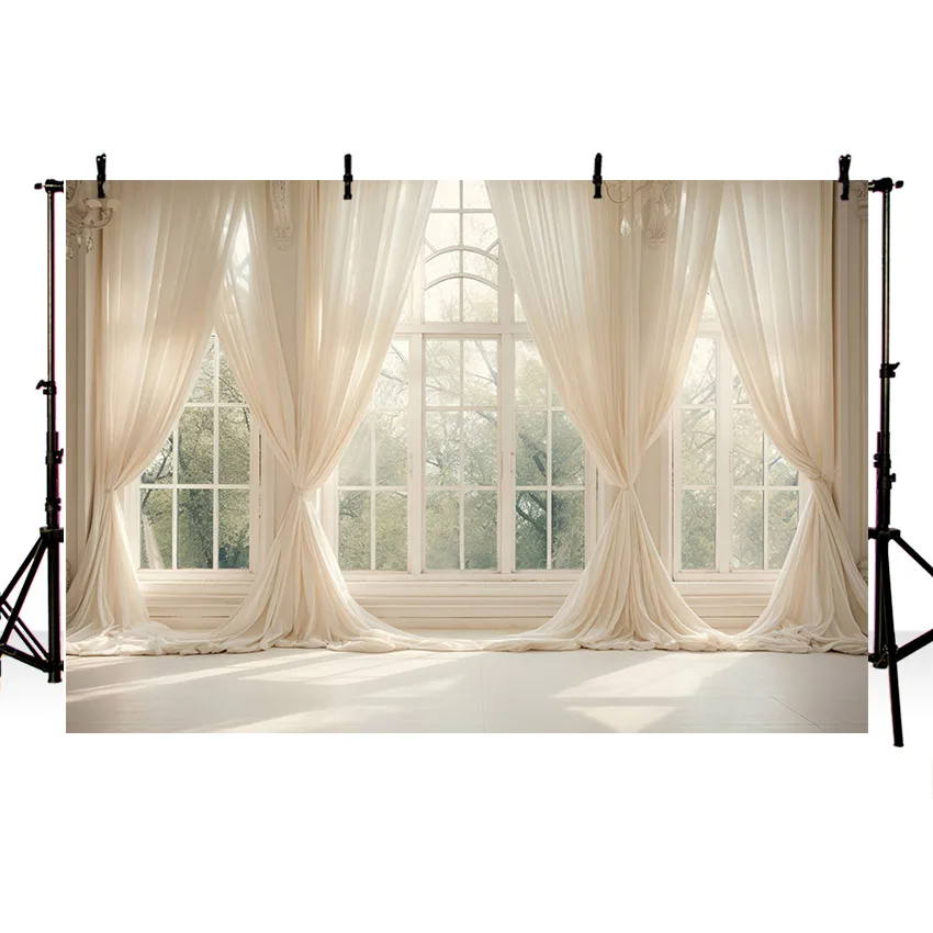 Mehofond Photography Background French Sash Window Interior Room Wedding Party Maternity Portrait Decor Backdrop Photo Studio