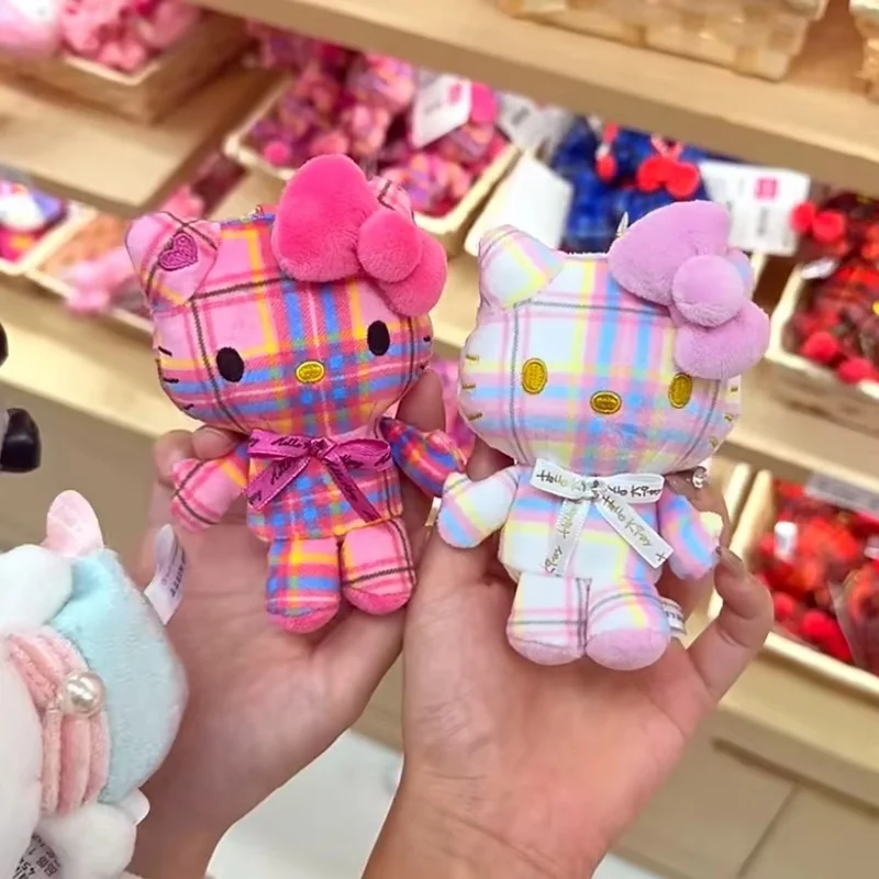 

Hello Kitty Kawaii Хэллоуин серии кулон винтажный плед новый стиль мультфильм Sanrio сумка кулон брелок для девочек милый рождественский подарок