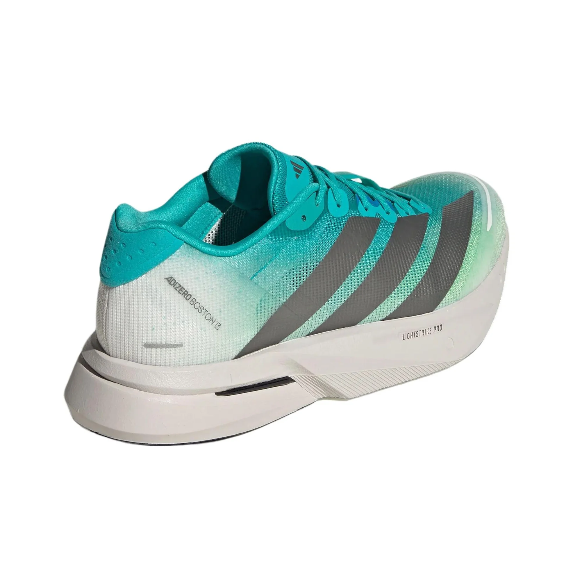Adidas Adizero Boston 13 KK4990 Running Shoes Men's Clear Water Green/Bright Metal Gray/Light Gray With Shoebox Free returns