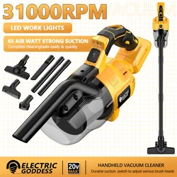 Electric Goddess For Dewalt 20V Battery Pin Handheld Vacuum Cleaner Cordless Floor/Carpet/Car/Pet Hair Cleaning Tool