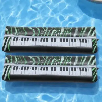 

2Pcs Inflatable Electronic Keyboards PVC Inflatable Party Props Fun Photo Booth Accessories Beach Pool Luau Event Decorations