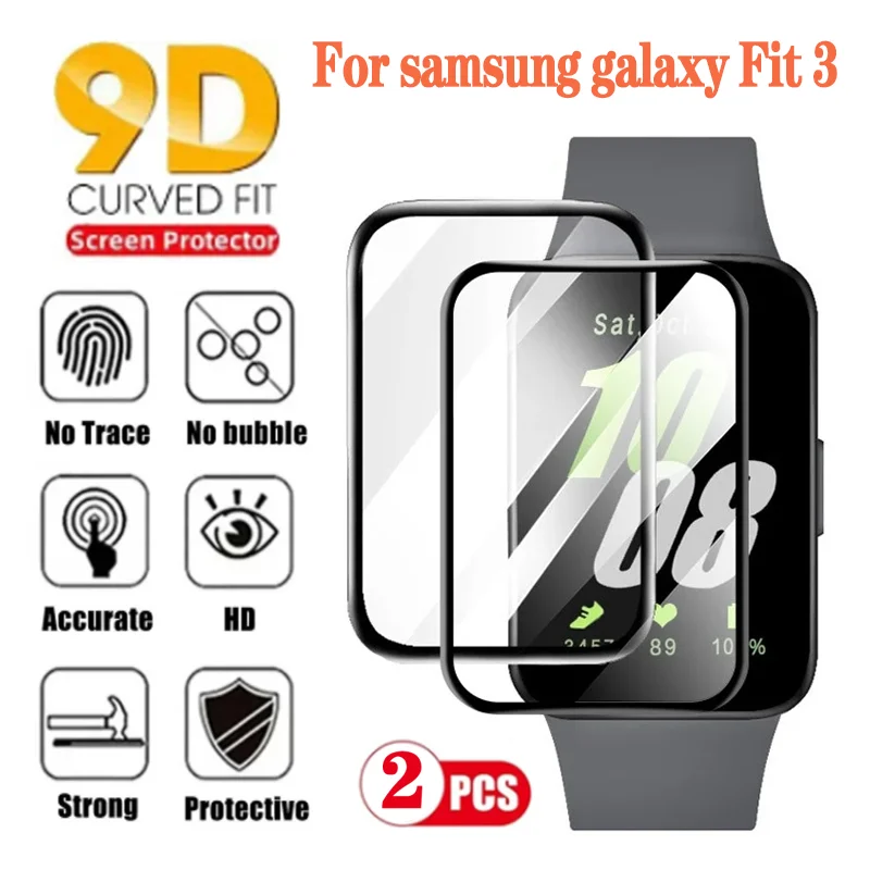 Protecteur d'écran 9D pour Samsung Galaxy Fit 3, film anti-rayures, couverture complète, film de protection Ultra-HD, pas de verre