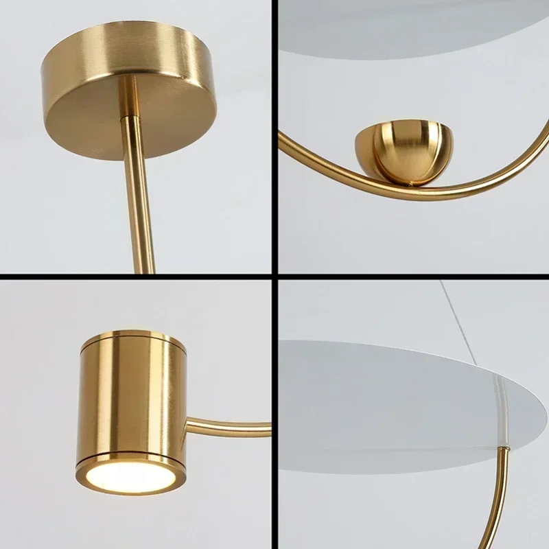 Modern Nordic Pendant Lights Minimalism Acrylic Led Lamp Bedroom Living Room Dining Creative Ceiling Chandelier Home Decoration
