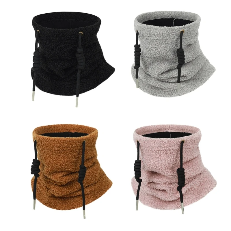 Winter Fleece Neck Warmer Soft Thermals Neckerchief Windproof Elastic Scaf for Outdoor Sport Dropship