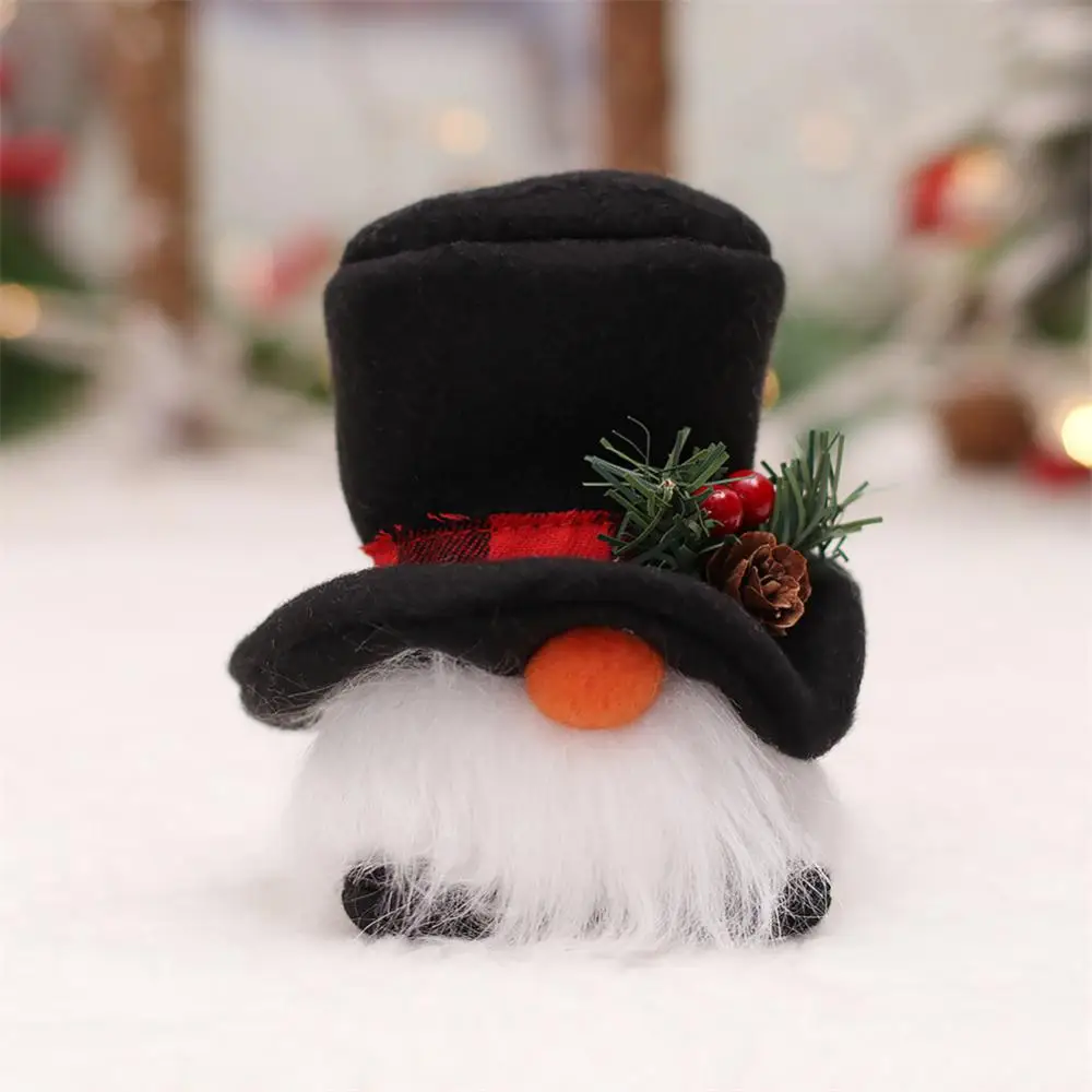 Plush Decor Cartoon Faceless Doll Colorful Vivid Dwarf Pendant Christmas Doll Ornaments Decorative Ornaments Xmas Pendant