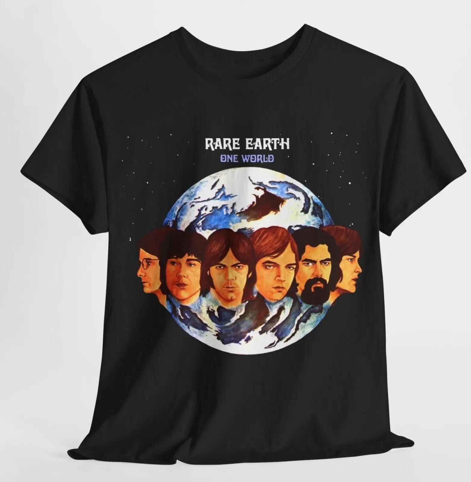 Классическая хлопковая рубашка Vtg для мужчин и женщин, редкоземельный, один мир Классическая хлопковая рубашка Vtg для мужчин и женщин, редкоземельный, один мир