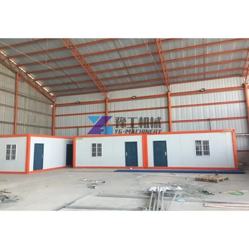 لوازم المصنع سهلة التجميع، حزمة مسطحة محمولة جاهزة الصنع، إطارات حاوية شحن وحدات متنقلة، منزل منازل