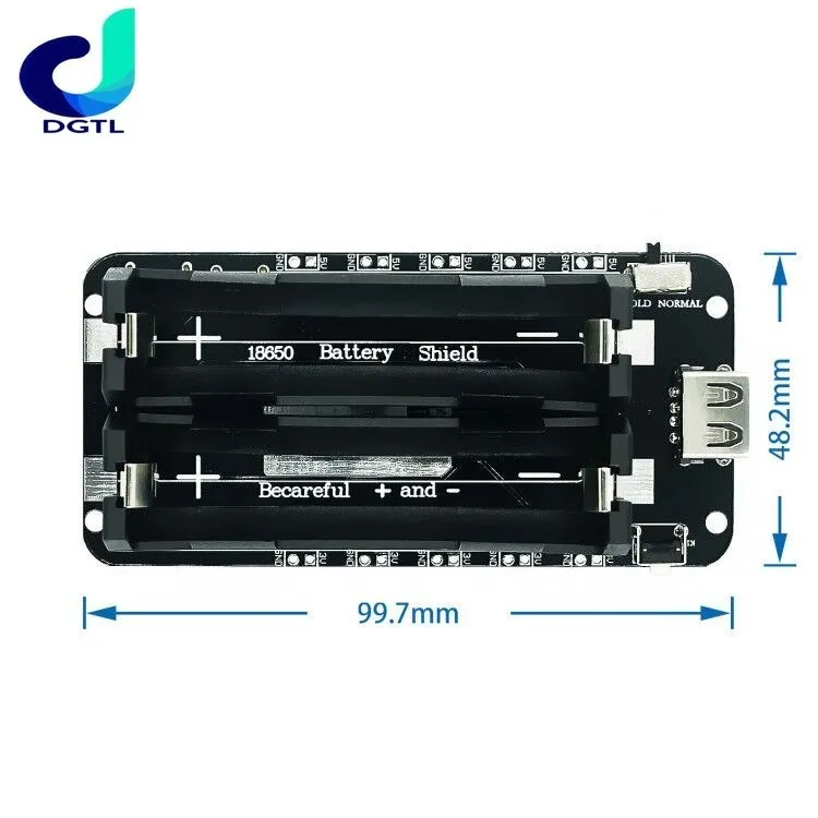 ESP8266 ESP32 Dual 18650 Lithium Battery Shield V8 5V 2.2A 3V 1A Mobile Power Bank Battery Charging Module Micro USB For Arduino