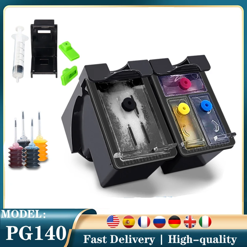 

PG140 CL141 Ink Cartridge PG-140 CL-141 PG 140 for Canon Pixma MG4110 MG4210 MG3110 MG3210 MG2210 MG3510 MG2580 MG3610 IP2880