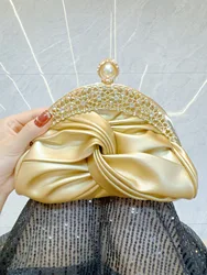 Fashion Women luxurious Chain Shoulder Bags red Wedding Party Bags Female Chic Crossbody Bags Prom Clutch Handbags And Purse