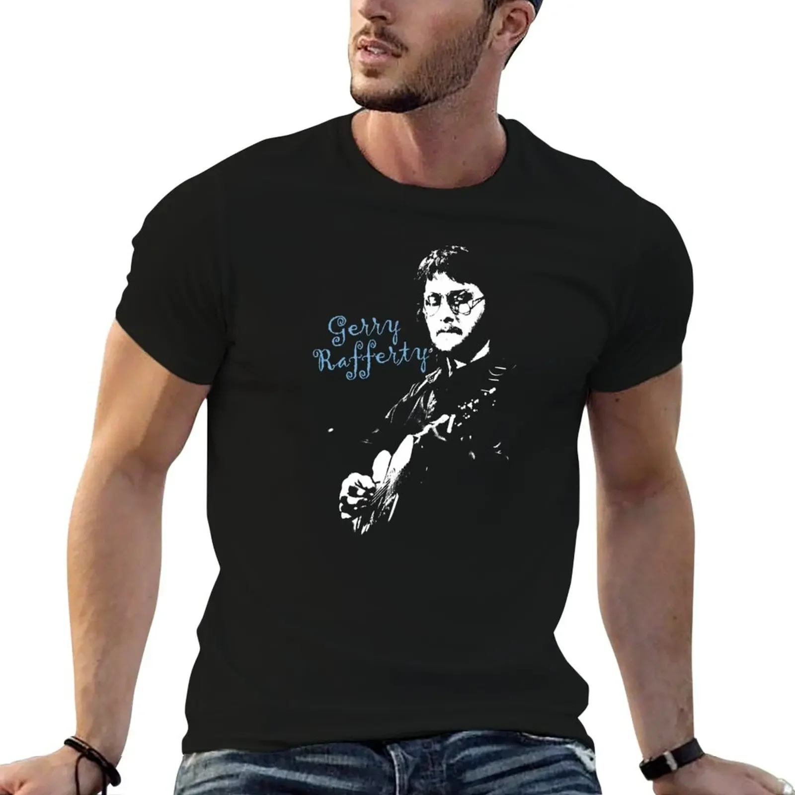 Gerry Rafferty: Right Down The Line T-Shirt quick-drying heavyweights vintage vintage anime shirt men tshirt