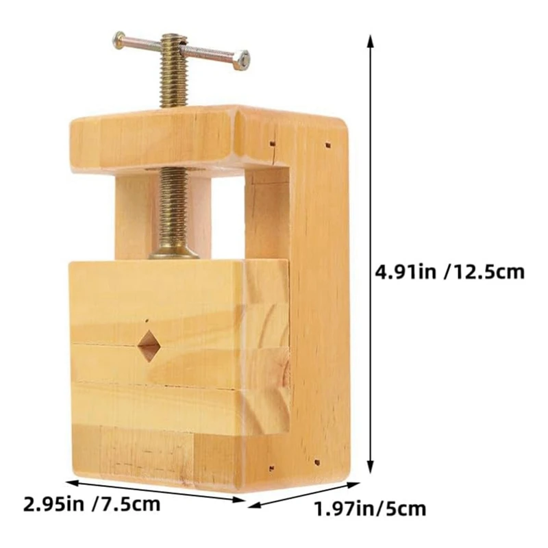 2Pcs Chinese Seal Stone Bed Wood Clamp Seal Engraving Carving Clamp Adjustable Clamp For Stone Carving image 6