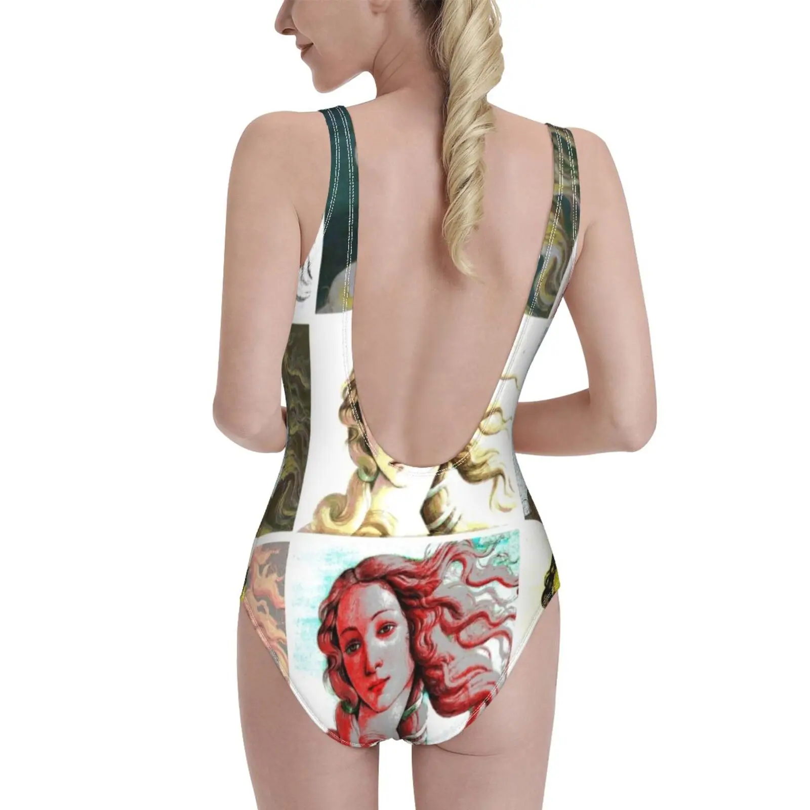 Warhol Venus Bodysuit One Piece Swimwear Women New Female Beach Swimsuit Bathing Suit Beachwear Birth Of Venus Botticelli