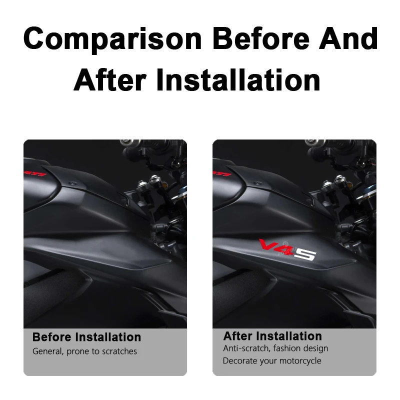 POSFIRA Motorcycle Fairing Stickers Vinyl Decals for Ducati Streetfighter Multistrada V4S V4 S 2021-2026 2024 2025 Accessories