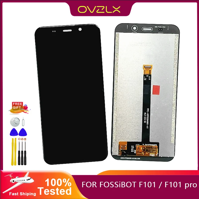 5.45นิ้วอะไหล่สำหรับ F101 fossibot aplicaçāo F101 Pro LCD Display + ชุดประกอบดิจิไทเซอร์แบบสัมผัส + เครื่องมือ