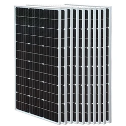 Rigid Solar Panel Sztywne panele słoneczne BOGUANG zestaw 1000W 10 szt. Szklany Panel słoneczny 100w koszt bateria słoneczna fotowoltaicznej W układzie słonecznym