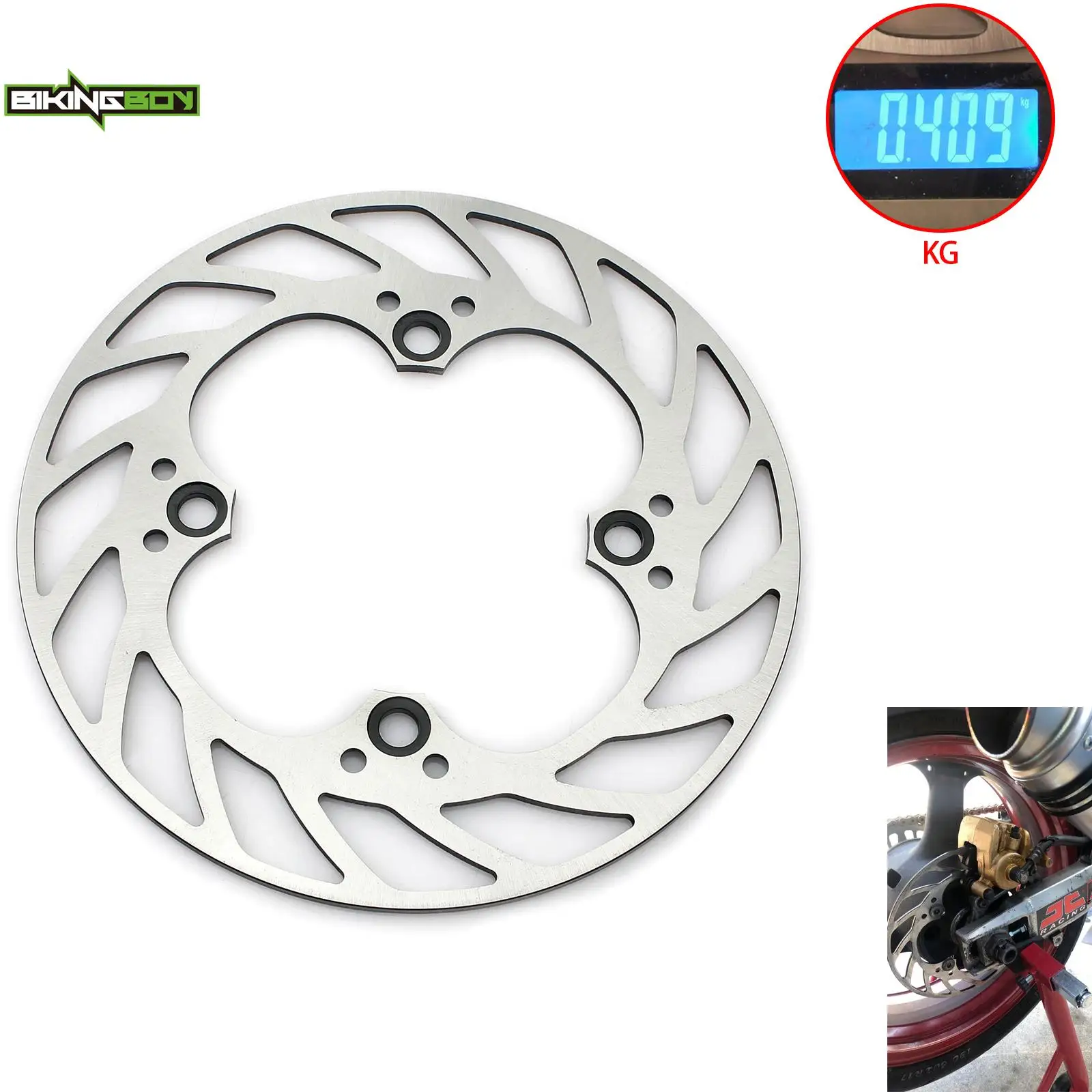 BIKINGBOY Front Rear Brake Discs Disks Rotors For Ninja ZX9R ZX-9R 1994 1995 1996 1997 1998 1999 2000 2001 2002 2003 2004 ZX 900