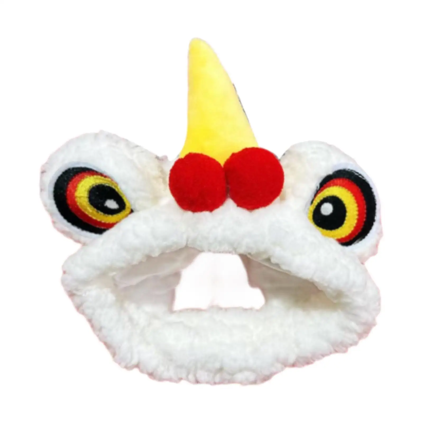 Pet Costume Hat Lion Dance Dog Headwear Comfortable Cute Head Accessorries Funny