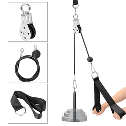 Fitness DIY Pulley Cable Machine Attachment System Loading Pin Lifting Arm Biceps Triceps Blaster Hand Strength Training