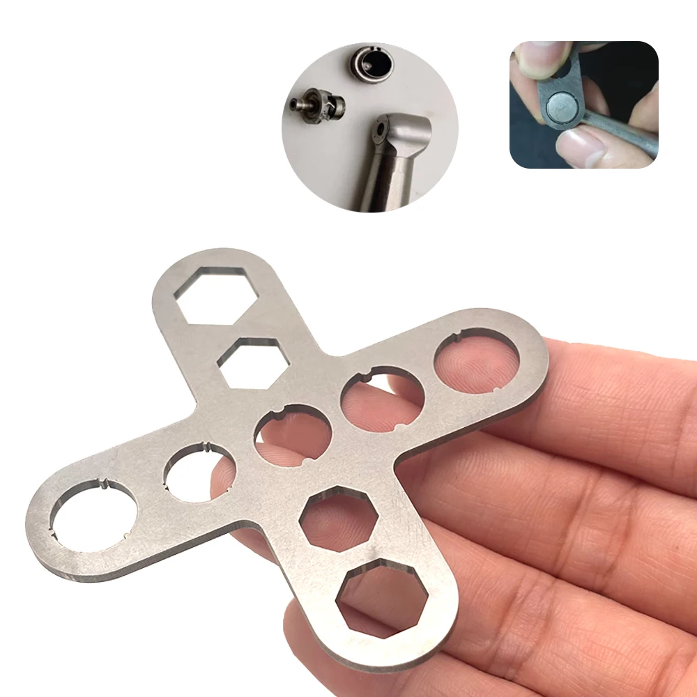 

Multifunction Wrench for W&H/NsK Sirona Dental Turbine Implant Handpiece Cartridge Rotor Shaft Spindle Back Cover Repair Tool