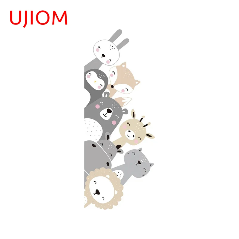 UJIOM 13cm X 3.4cm Anime Peeker Animal Wall Stickers Waterproof Graphics Bedroom Wardrobe Decal Decoration Accessories