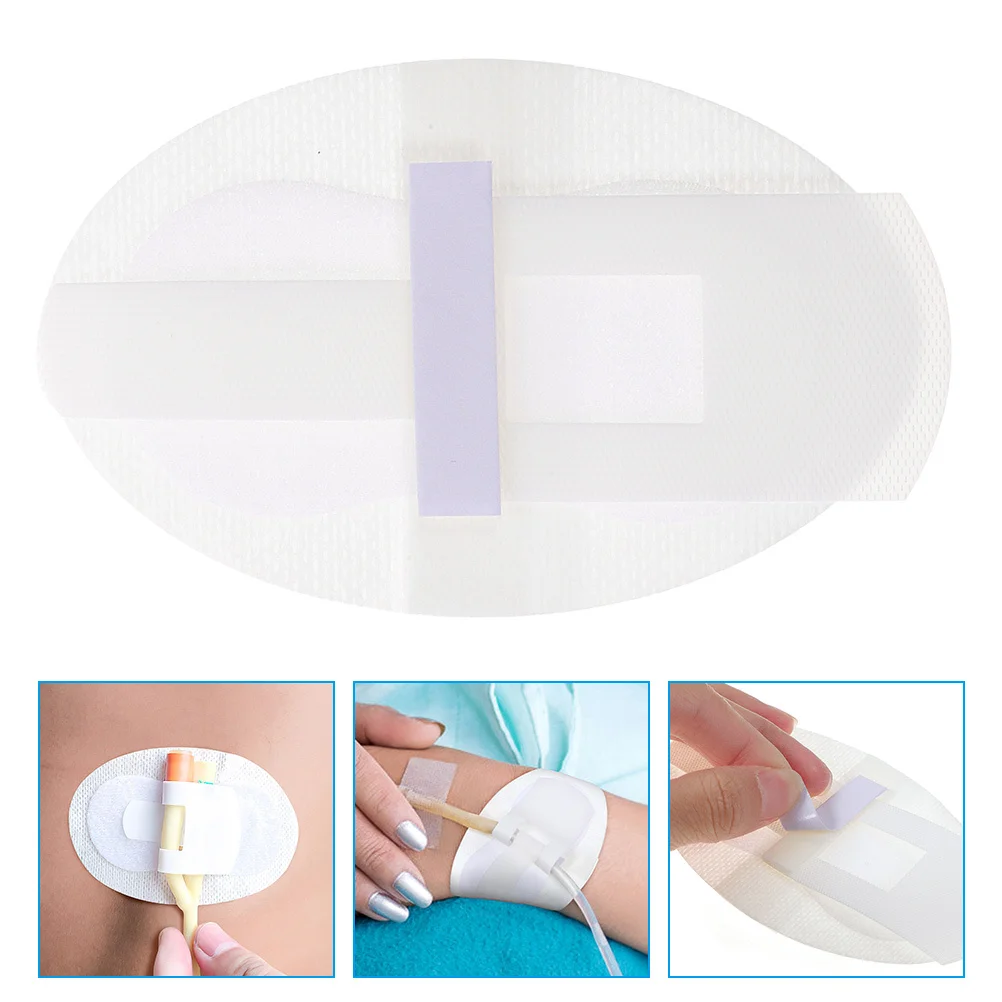 

6pcs Catheter Fixing Stickers Universal Adhesive Patch For Urinary Tube Secure Hold Breathable Comfortable Medical Grade