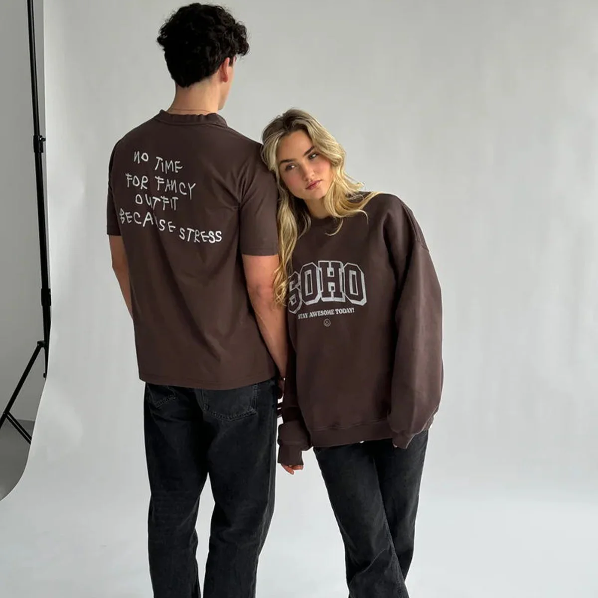 No Time for Fancy Outfit Because Stress Funny Slogan Printed Unisex Chocolate T Shirt Short Sleeve Loose Casual Cotton Tops Tees - Image 3