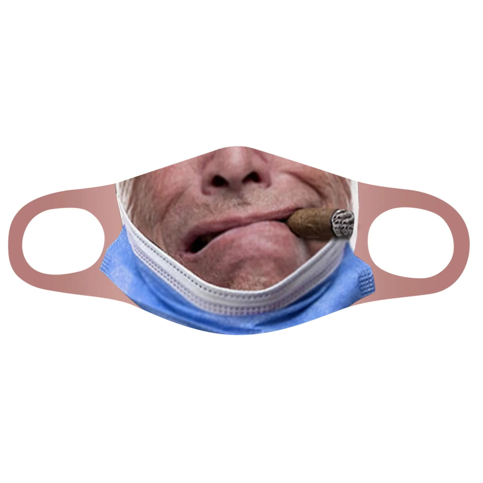 Nieuwe 2024 Volwassen Outdoor Wasbaar Hergebruik Gezichtsmasker Beschermende Print Grappig Mondmasker Geurloos Irritatie-Vrij Comfortabel Masker