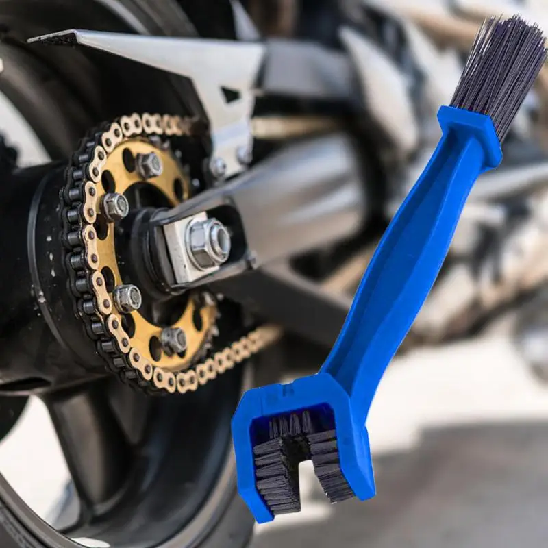 2024 Motorcycle Chain Washer Cleaner Multi-purpose Double-headed Bicycle Chain Cleaning Brush Tool For E-bike Cleaning Tools