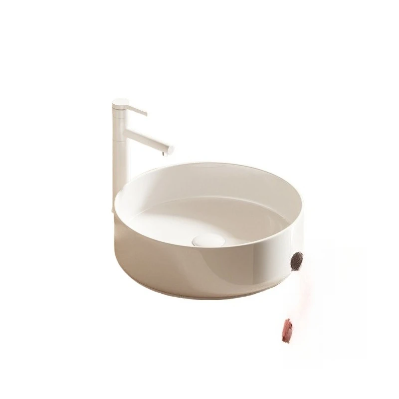 

Round face wash small size ceramic table basin household hotel balcony bathroom hand basin
