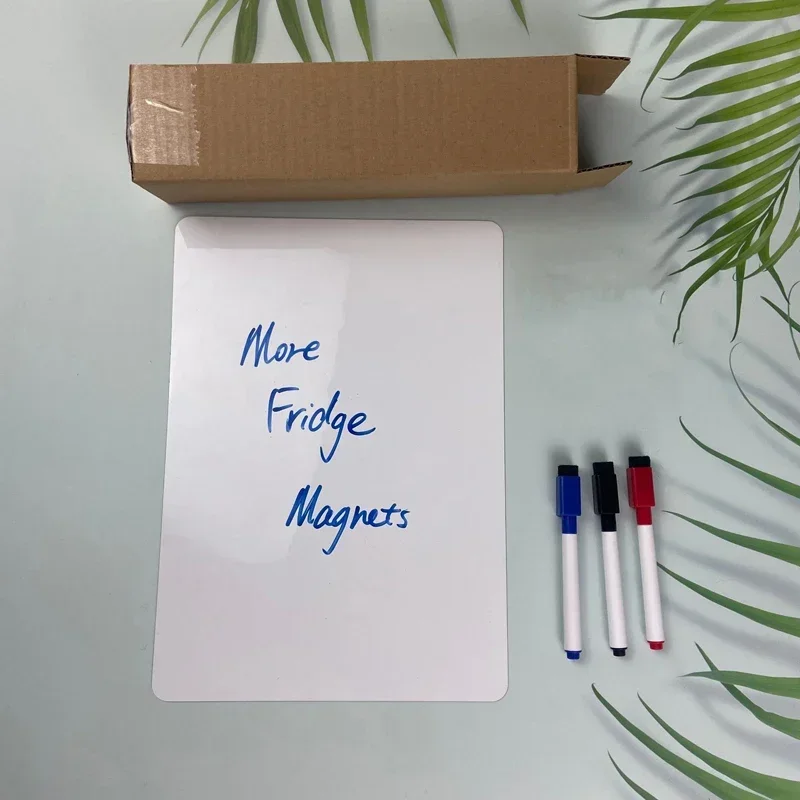 A3+A4 Magnetic Dry Erase Board Fridge Markers WhiteBoard Sheet Kitchen Erasable Flexible Refrigerator Magnet Memo Grocery List image 6