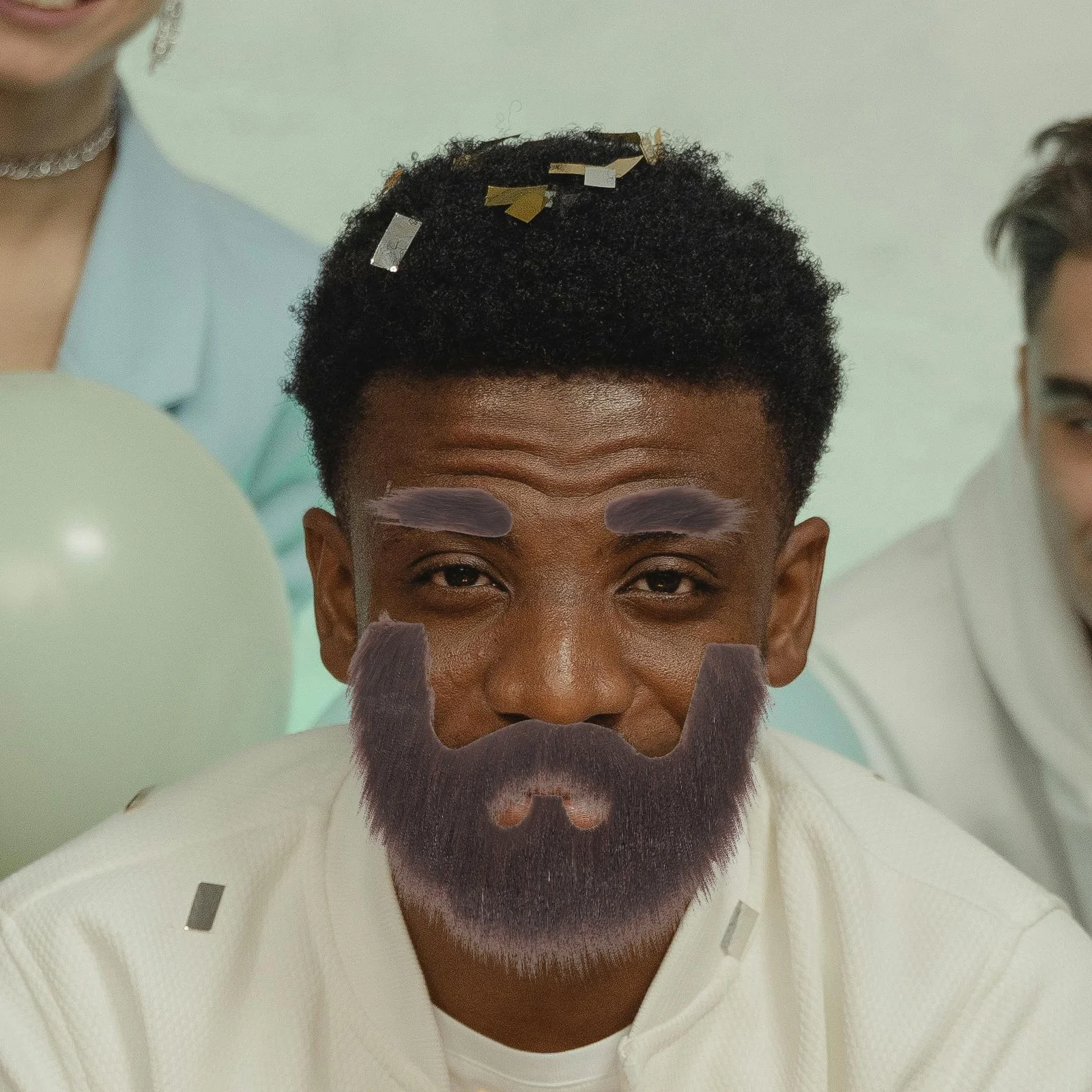 مجموعة الشارب واللحية ذاتية اللصق للحواجب المزيفة للرجال والنساء والحفلات التنكرية وأداء المسرح وديكور ملحقات الفيلم #6