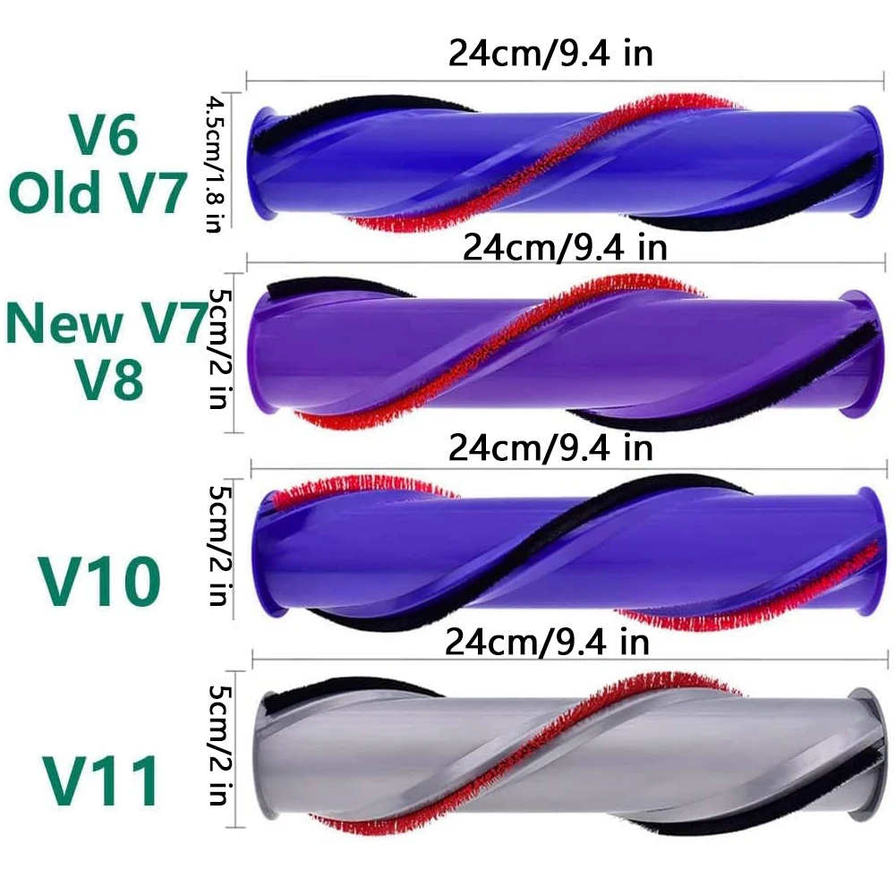 Roller Bar For Dyson V6 V8 V10 V11 Cordless Vacuum Cleaner Replacement Brushroll, Electric Brush Head Roller Bar Brush Roller