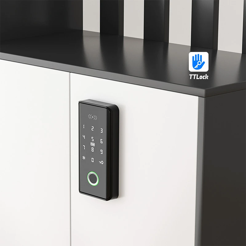 Ttlock APP Smart Cabinet Lock Office Storage Fingerprint Drawer Password 13.56mhz RFID Card  for Sauna GYM Resort