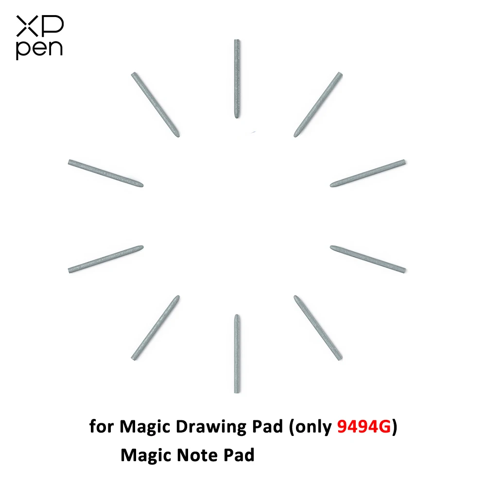 

XP-Pen, 20 шт., сменные наконечники для карандашей X3 Pro для блокнота Magic Note Pad/Magic Drawing Pad (9494G)