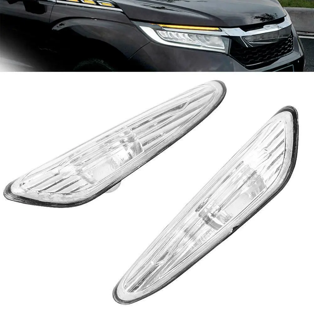 2 PièCes SéRies le Couvercle de Lampe de Marqueur LatéRal de Clignotant de Voiture pour BMW E46 02-05 63137165915 63137165916