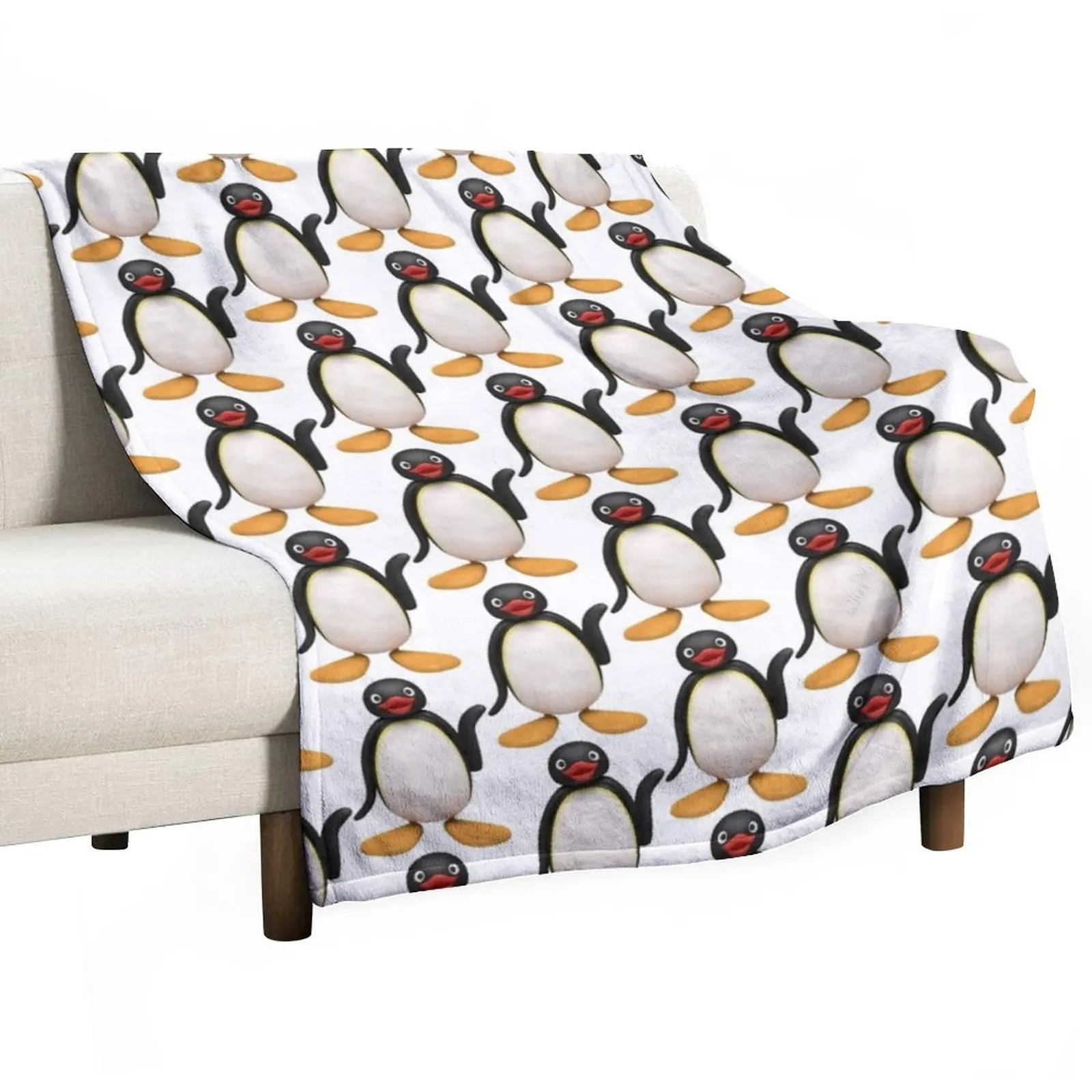 

Pingu Throw Blanket decorative Soft Plush Personalized Gift Blankets