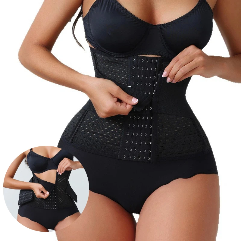 New Adjustable Female Waist Trainer Belly Reduct Body Shaping Fat Compression Control Abdomin Back Support Female Modeling Strap