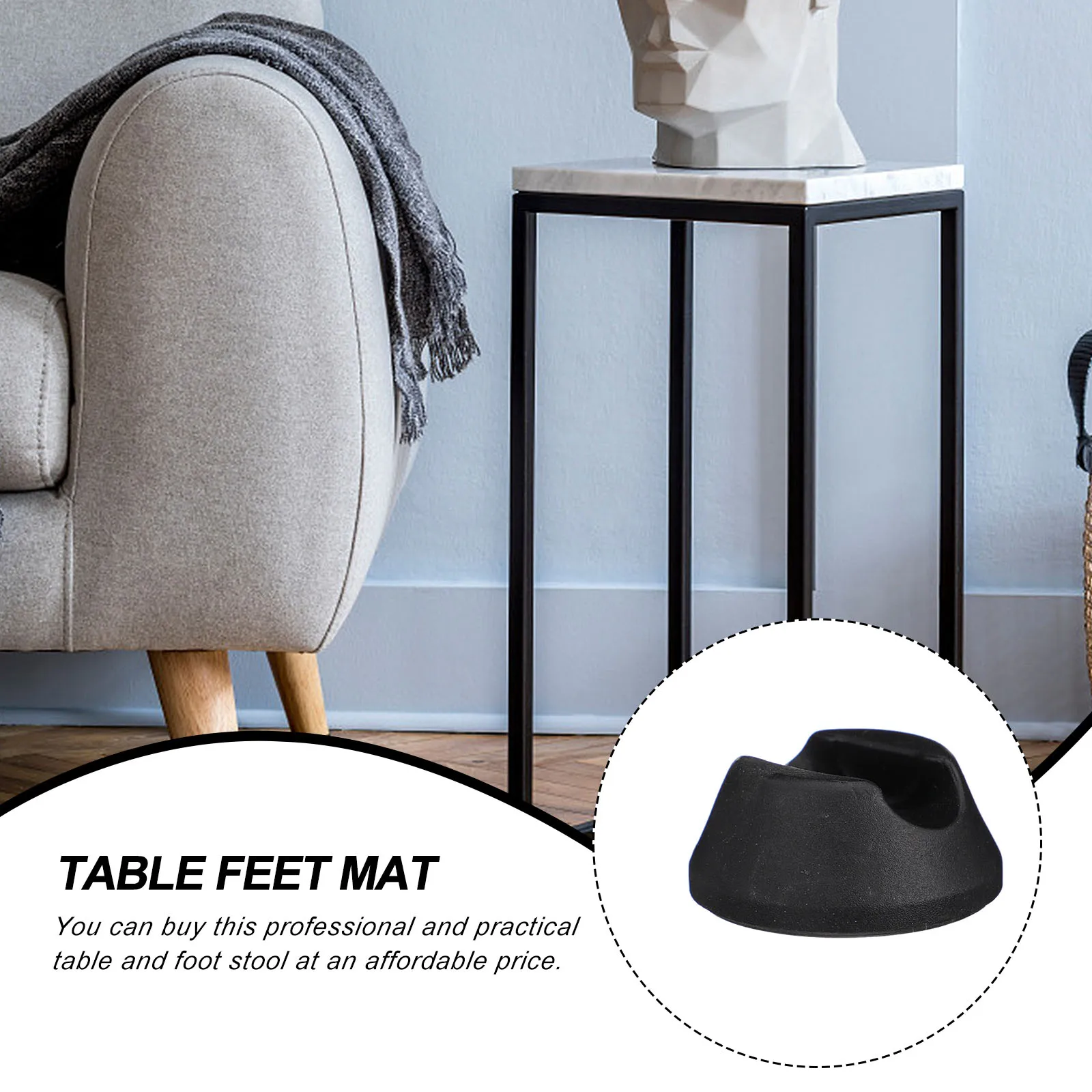 

20Pcs Desk Leg Protective Cover Smooth Plastic Table Feet Mats Chair Foot Sleeves Anti-Slip Wear Resistant Guards