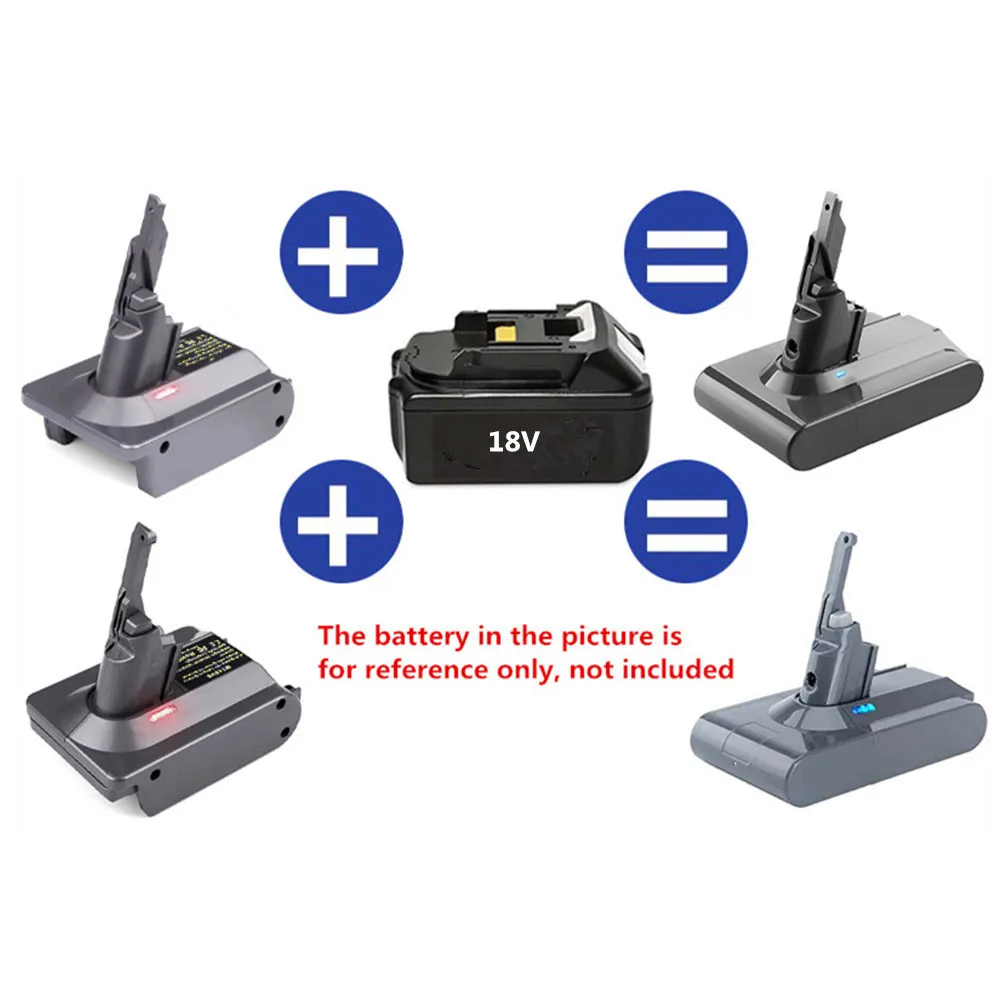 NEW Adapter for Makita 18V Li-ion Battery BL1850 BL1815 BL1830 Convert To for Dyson V7 V8 Battery for Dyson Vacuum Cleaner Use