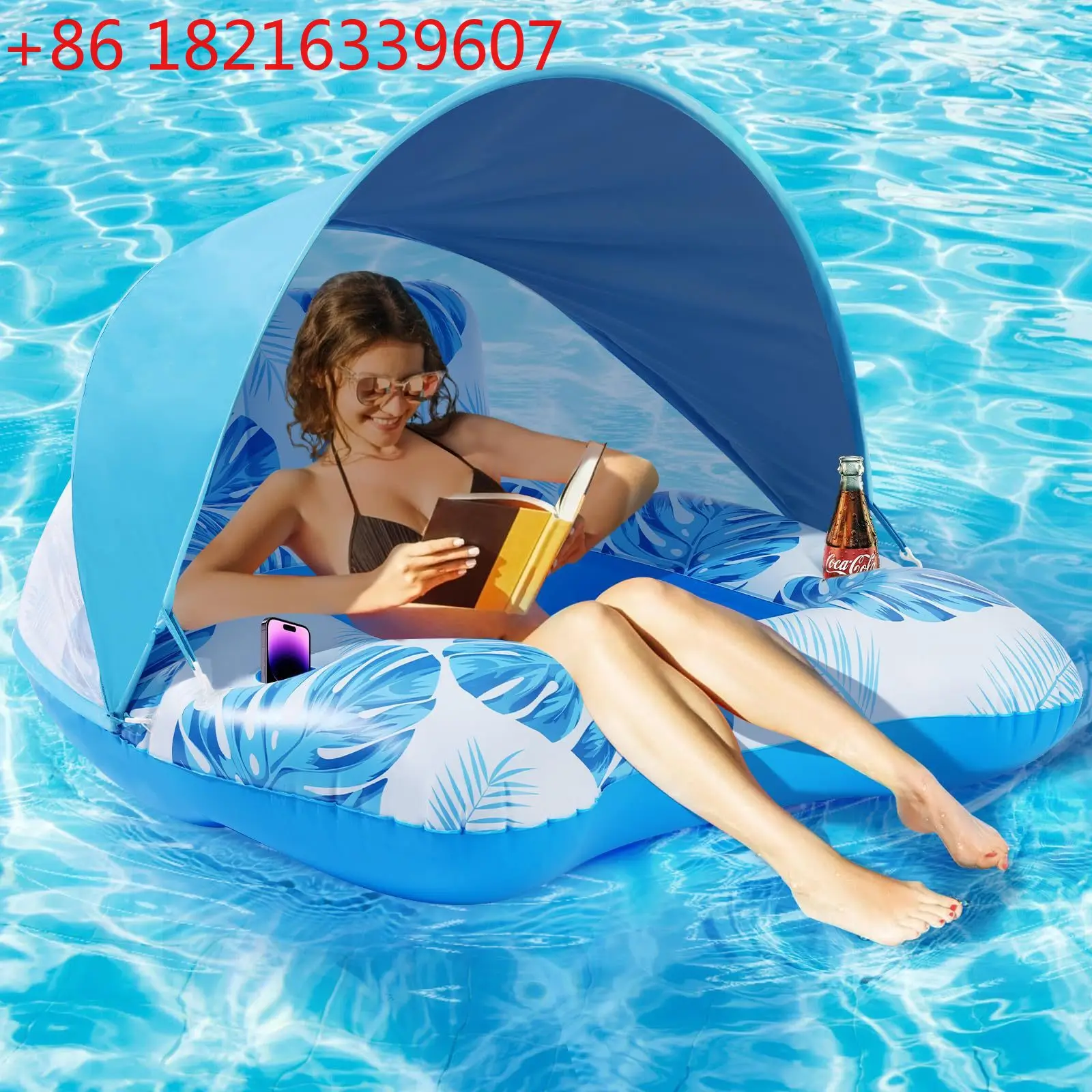 TAO suministra anillos de malla para sombrillas de piscinas, asientos flotantes de malla para embarcaciones, protección solar para asientos de pontones flotantes para adultos.