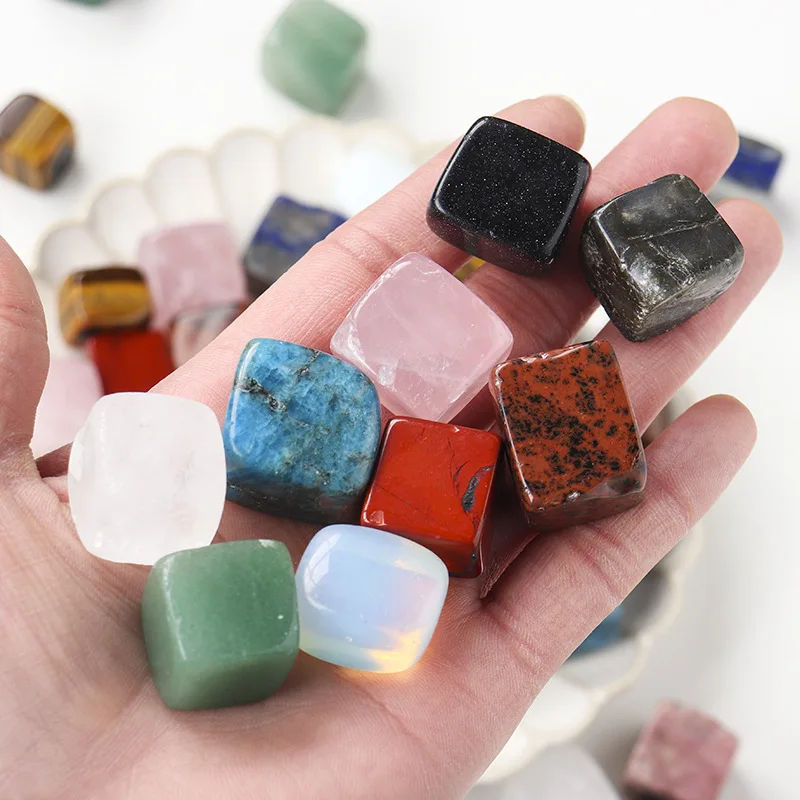 Natural Crystal Block Stones Rock Crystal Quartz Agate Diamond Ore Labels Home Decor Crafts Garden Flower Pot Fish Tank Ornament