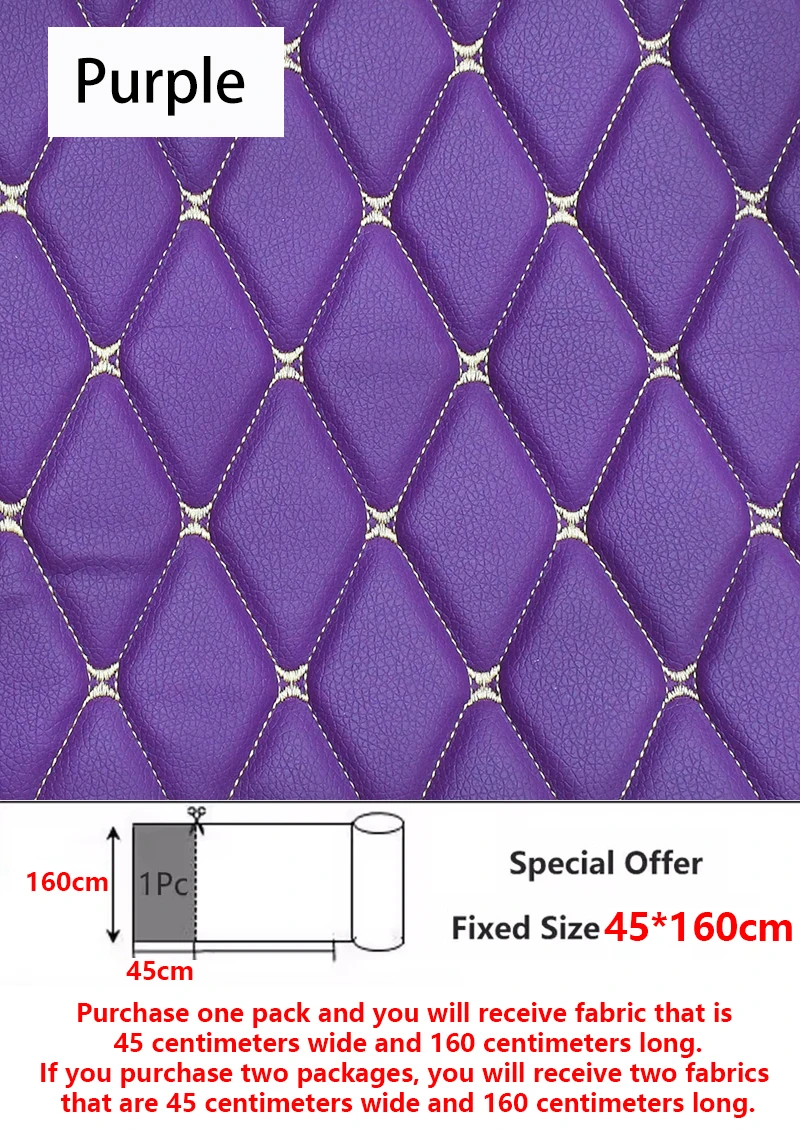 45/90x160 cm Speciale Aanbieding Geborduurde Plaid Stof Spons Tussenlaag Lederen Stoffen voor Auto-interieur Zitkussen decoratie