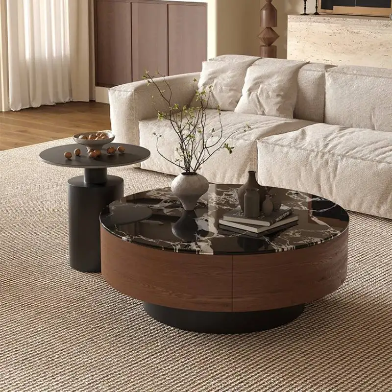 

Wooden Classic Living Room Coffee Tables Round Low Designer Living Room Coffee Tables Nordic Mesa De Centro Sala Furniture Home