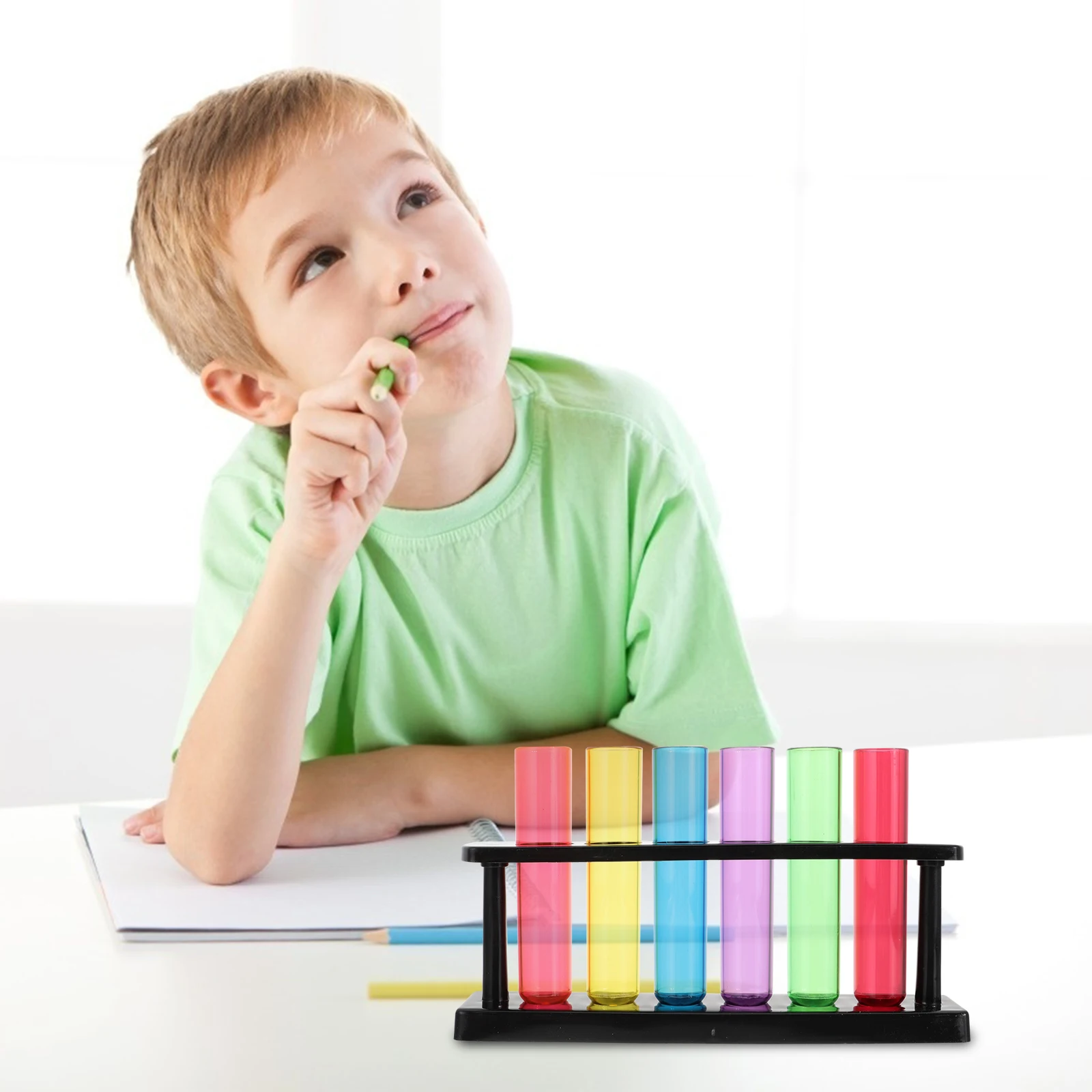 1 Set Ps Test Tubes Clear Plastic Small Test Bottles For Science Experiments Teaching Lab Practical Tube Containers Liquid