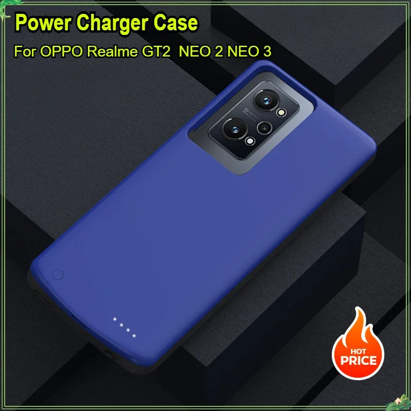 6800mAh Power Charger Case for OPPO Realme GT2 GT NEO 2 NEO 3 Battery Charger Case GT 2 Phone Bag Cover Power Bank Battery Case