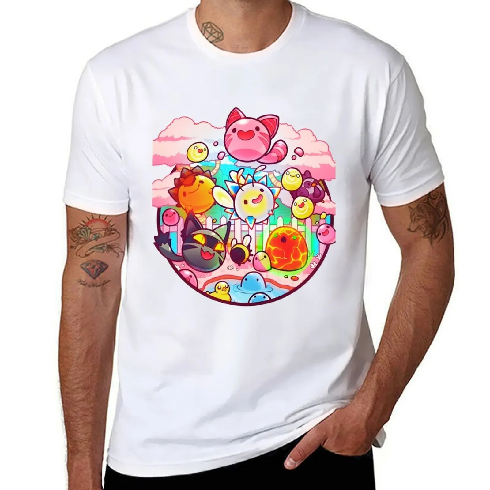 Slime Rancher All in One T-Shirt t shirt for man 100 percent cotton t shirt man plain T-Shirt